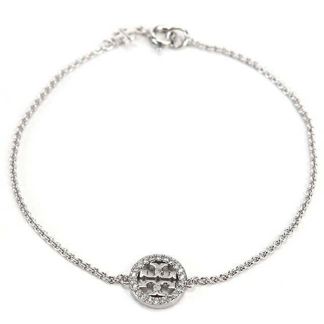 トリーバーチ ブレスレット レディース ブランド TORY BURCH MILLER PAVE 80997 TORY SILVER-CRYSTAL シルバー系 アクセサリー