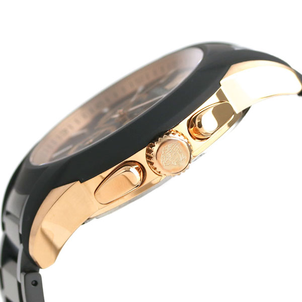 ヴェルサーチ 時計 メンズ 腕時計 キャラクター クロノグラフ スイス製 VEM800418 VERSACE ブラック 新品 高級 ブランド おしゃれ 防水 プレゼント 男性 実用的