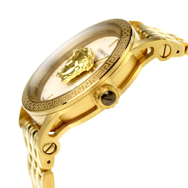 ヴェルサーチ パラッツォ エンパイア クオーツ 腕時計 メンズ VERSACE VERD00318 アナログ ホワイト ゴールド 白 スイス製 高級 ブランド おしゃれ 防水 プレゼント 男性 実用的