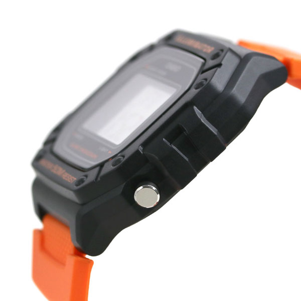 カシオ チープカシオ デジタル オレンジ 海外モデル メンズ レディース 腕時計 W-218H-4B2VDF CASIO アウトドア チプカシ 時計 ブランド おしゃれ 防水 小さい 軽い かわいい プレゼント 実用的