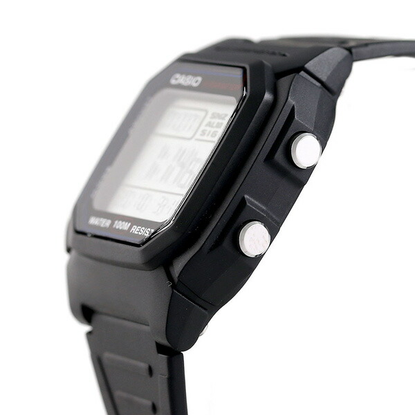 カシオ 腕時計 チープカシオ ストップウォッチ W-800H-1AVDF CASIO ブラック チプカシ 時計 おしゃれ デジタル 学生