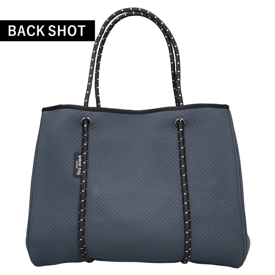 ウィローベイ トートバッグ レディース ブランド WILLOWBAY DAYDREAMER ネオプレントートバッグ（クロージャー付き） マザーズバッグ ポーチ 1002 CHARCOAL バッグ 軽量 手提げ 高級 おしゃれ プレゼント 女性 実用的 かわいい