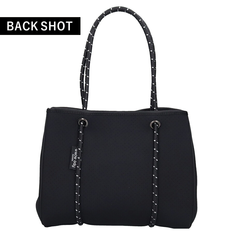 ウィローベイ トートバッグ レディース ブランド WILLOWBAY DAYDREAMER MINI ネオプレントートバッグ（クロージャー付き） マザーズバッグ ポーチ 1080 BLACK バッグ 軽量 手提げ 高級 おしゃれ プレゼント 女性 実用的 かわいい