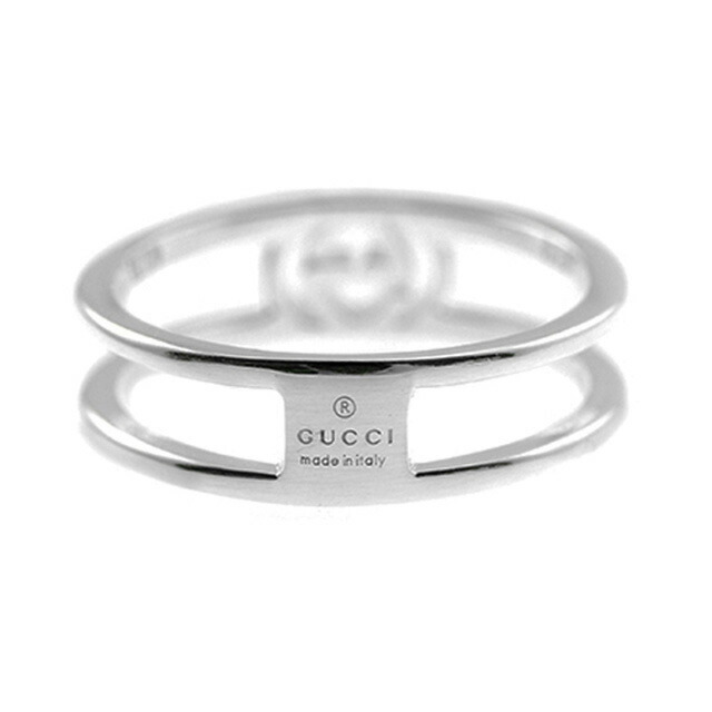 グッチ GUCCI インターロッキングG レディース リング 指輪 9号 298036 J8400 106 09 シルバー
