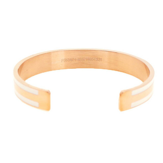 ダニエルウェリントン DANIEL WELLINGTON バングル ブレスレット レディース DW00400067 CLASSIC SLIM BRACELET SATIN WHITE M ローズゴールド ホワイト