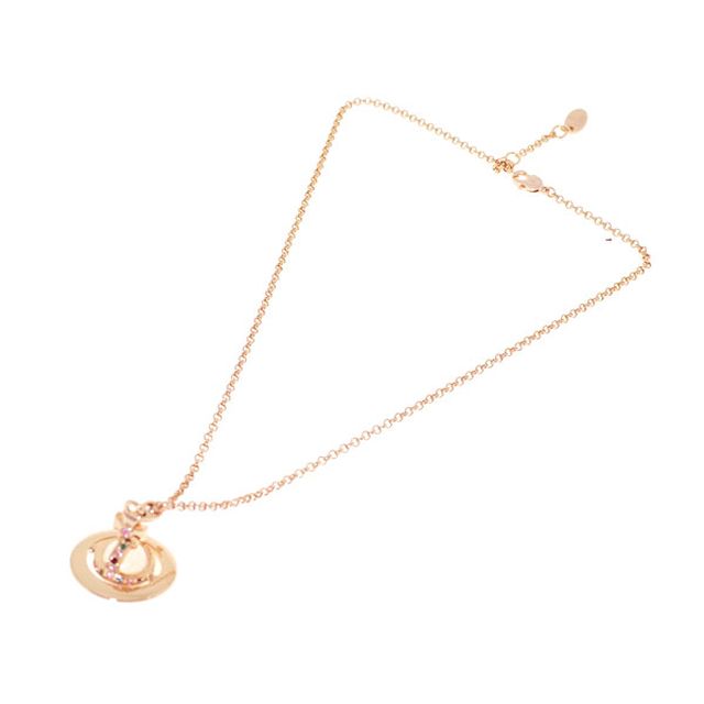 ヴィヴィアンウエストウッド ネックレス ペンダント レディース VIVIENNE WESTWOOD 63020097-G002 752014B-3 タイニー オーブ TINY ORB ピンクゴールド ジュエリー ブランド 高級 おしゃれ プレゼント 女性 実用的 かわいい