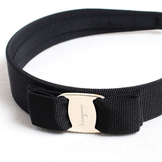 フェラガモ FERRAGAMO リボン カチューシャ ヘアバンド 344311-572738 レディース ヴァラ VARA BLACK ブラック