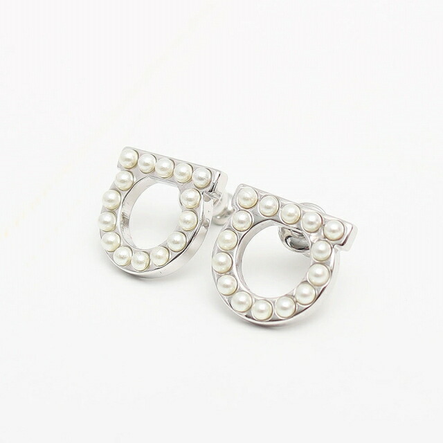 フェラガモ FERRAGAMO ピアス 760125-696582 レディース シルバー