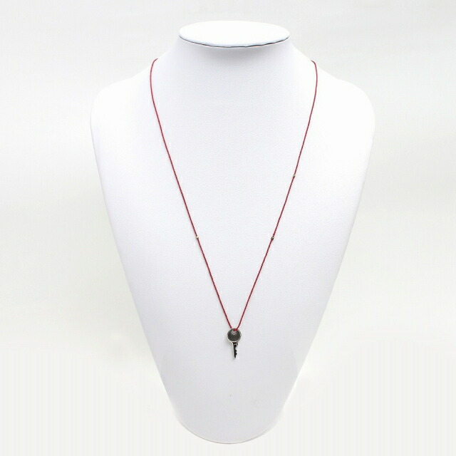 ポールスミス PAUL SMITH ネックレス M1A-NECK-JKEY-82 メンズ レディース 鍵モチーフ 82 シルバー レッド