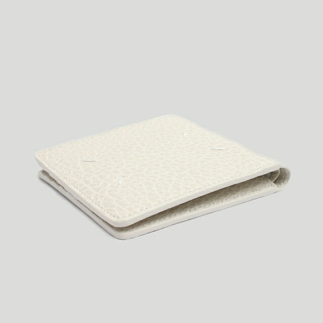 メゾンマルジェラ MAISON MARGIELA 二つ折り財布 SA1UI0016P4455T2003 メンズ レディース グレージュ ホワイト ウォレット ブランド 高級 おしゃれ プレゼント 実用的