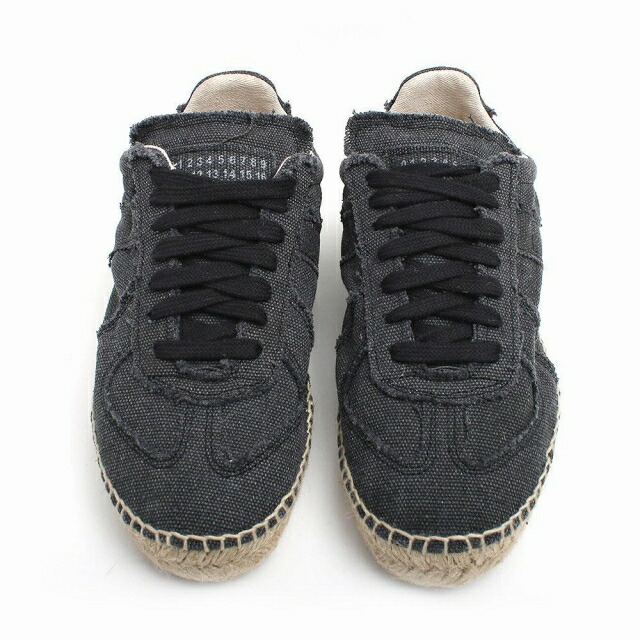 メゾンマルジェラ MAISON MARGIELA スニーカー S58WS0214P4751T8013-360 レディース レプリカ エスパドリーユ ブラック