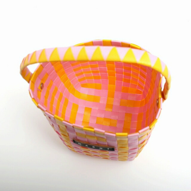 マルニ カゴバッグ MARNI M00332-M00IW-0M213 ハンドバッグ レディース マーケット MARKET マルチカラー イエロー ピンク 手提げ ブランド 高級 おしゃれ プレゼント 女性 実用的 かわいい