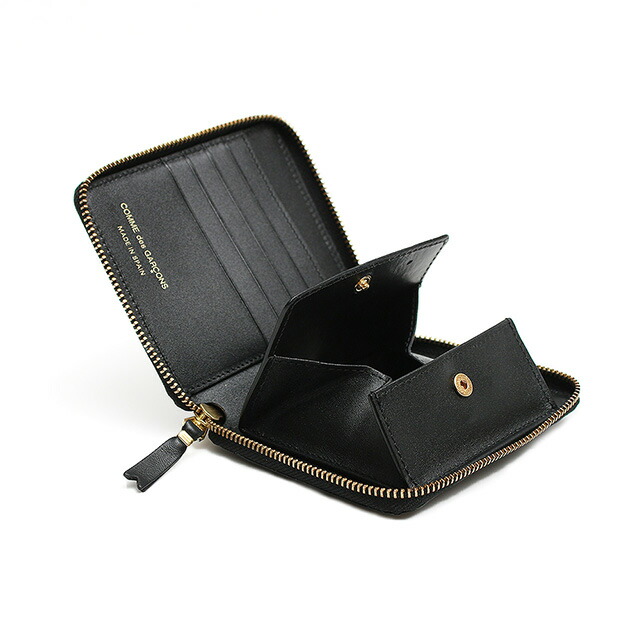 コムデギャルソン COMME DES GARCONS ウォレット wallet 二つ折り財布 メンズ ブラック SA2100 ブランド ウォレット 高級 おしゃれ プレゼント 実用的