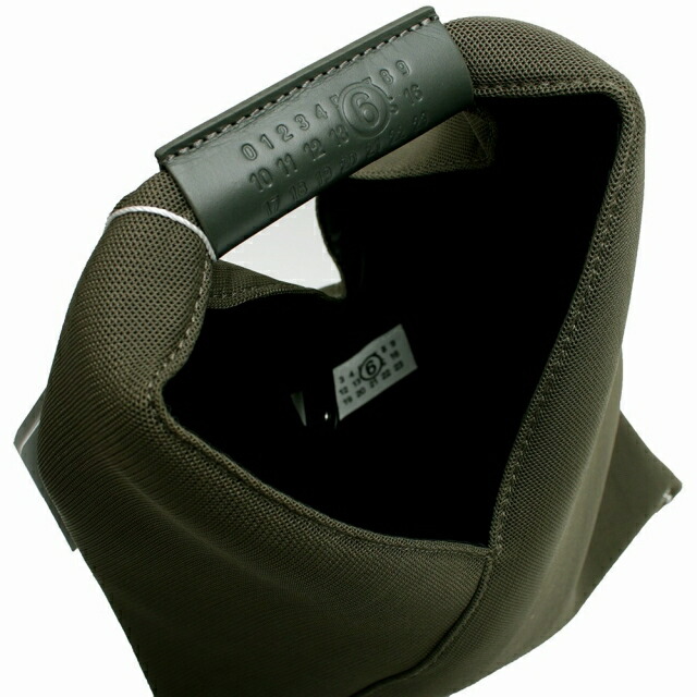 エムエムシックス MM6 JAPANESE SMALL ハンドバッグ M60607-P6414-T5187 レディース シャークグレー グリーン 軽量 小さめ 手提げ ブランド 高級 おしゃれ プレゼント 女性 実用的 かわいい