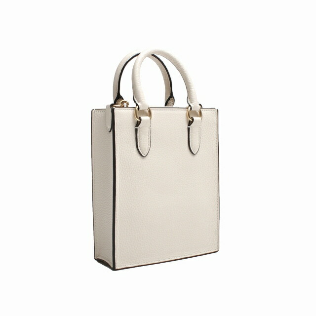 コーチ ショルダーバッグ メッセンジャーバッグ 2way ハンドバッグ COACH PLLD LTH NS MIN TOTE CJ500 IMCHK レディース チョーク ホワイト かわいい 斜めがけ ミニバック アウトレット ブランド 高級 おしゃれ プレゼント 女性 実用的