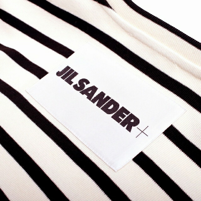 ジルサンダー JIL SANDER Tシャツ J40GC0111-J46497-080-XS レディース クリーム ボーダー JILSANDER