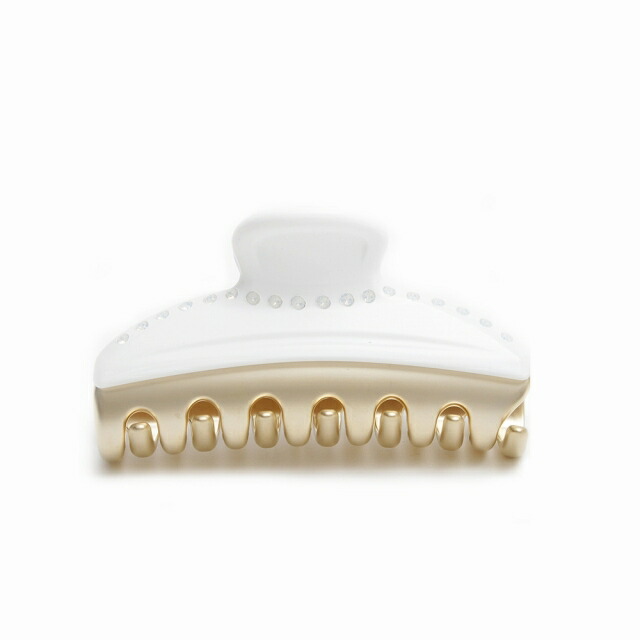 アレクサンドルドゥパリ ALEXANDRE DE PARIS ヘアクリップ ICCM-15571-03P1-BLANC-NAT ヘアアクセ レディース ホワイト クリップ