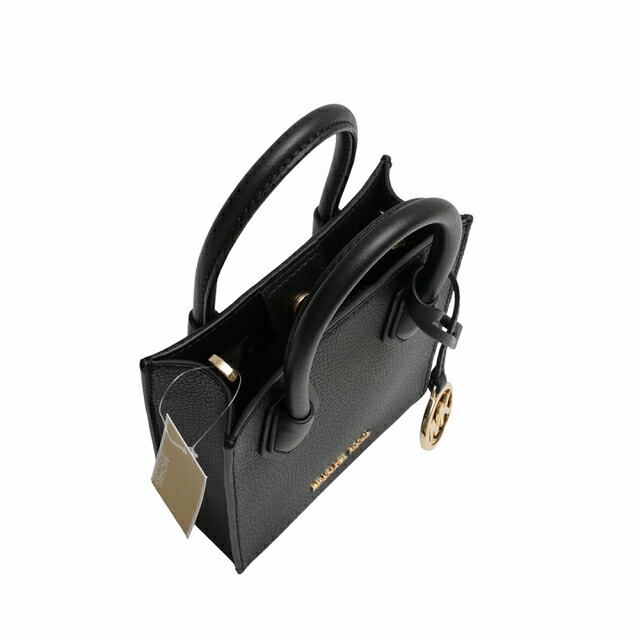 マイケルコース MICHAEL KORS MERCER XS NS SHOPPER XBODY LEATHER ショルダーバッグ 35S1GM9T0L-BLACK レディース ブラック 斜めがけ ブランド 高級 おしゃれ プレゼント 女性 実用的 かわいい