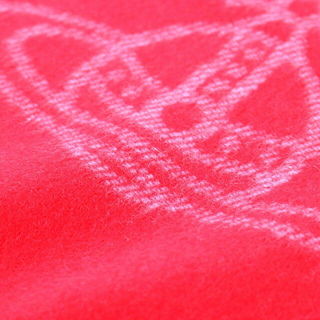 ヴィヴィアンウエストウッド VIVIENNE WESTWOOD マフラー 24-W00ZH-H401 レディース メンズ ビッグオーブロゴ レッド マフラー