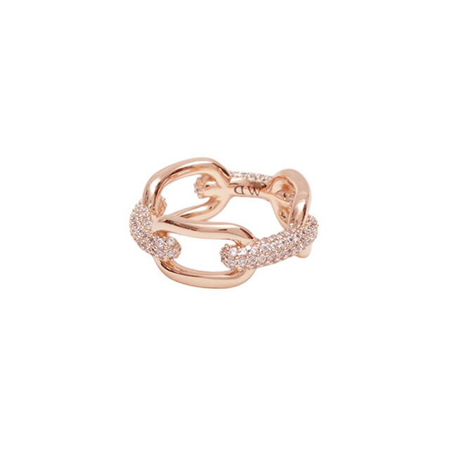 ダニエルウェリントン DANIEL WELLINGTON Crystal Link Ring 64 RG リング DW00400585 レディース メンズ 23号 ローズゴールド