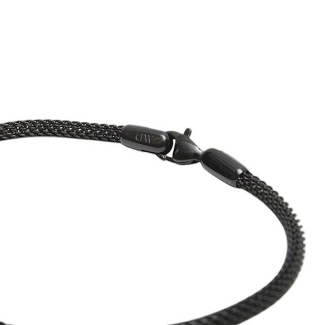 ダニエルウェリントン DANIEL WELLINGTON Mesh Bracelet 2.8 B 195mm ブレスレット DW00400697 レディース メンズ ブラック