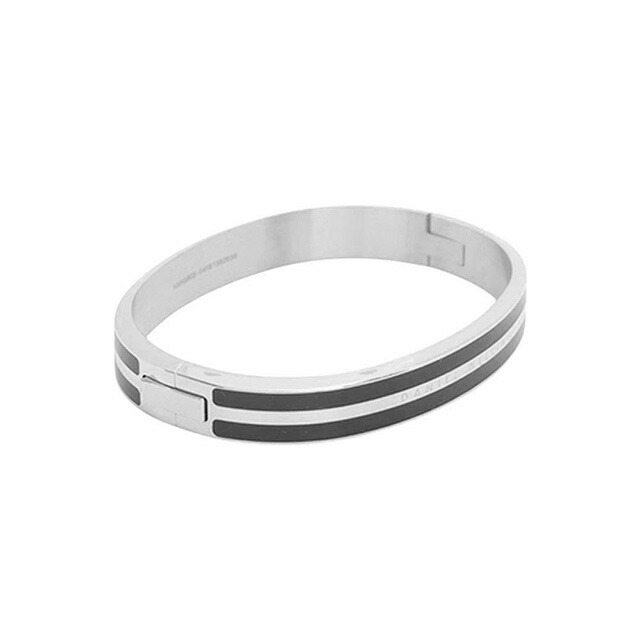 ダニエルウェリントン DANIEL WELLINGTON Emalie Infinite Bracelet Black S Large バングル DW00400255 レディース Lサイズ ブラック シルバー