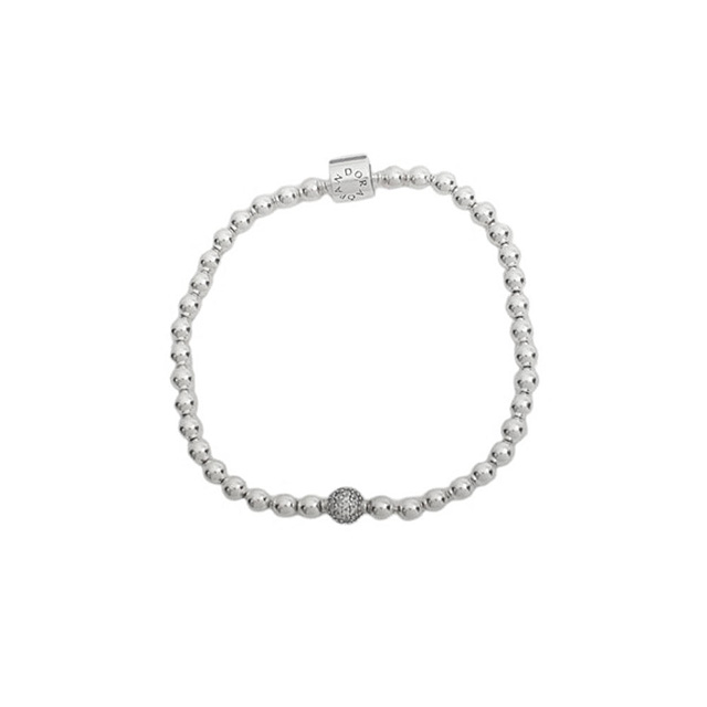 パンドラ PANDORA Beads & Pav Bracelet アクセサリー ブレスレット 598342CZ-17 レディース シルバー ブランド