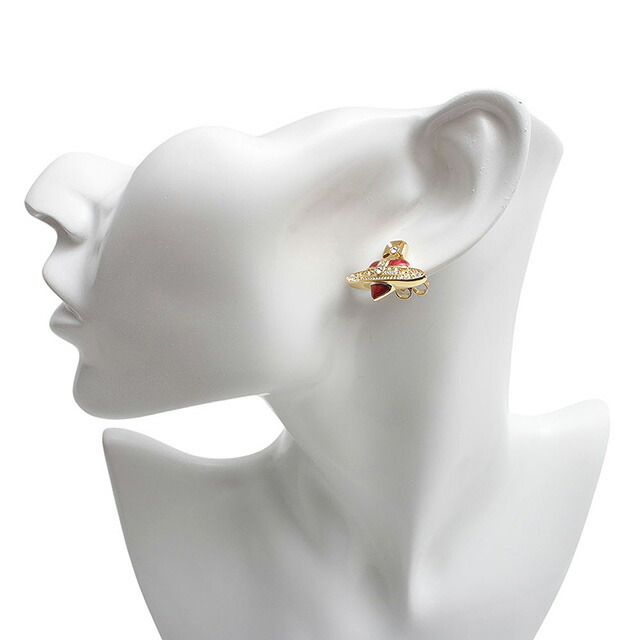 ヴィヴィアンウエストウッド VIVIENNE WESTWOOD DIAMANTE HEART ピアス 6201033K-02R654 レディース ゴールド ブランド