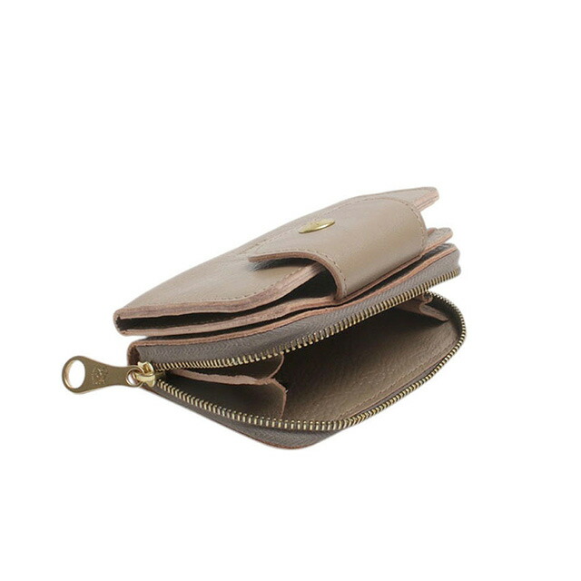 イルビゾンテ IL BISONTE SMALL WALLET ACERO キーケース SSW013-PV0005-GY103B メンズ レディース 本革 レザー グレージュ ブランド