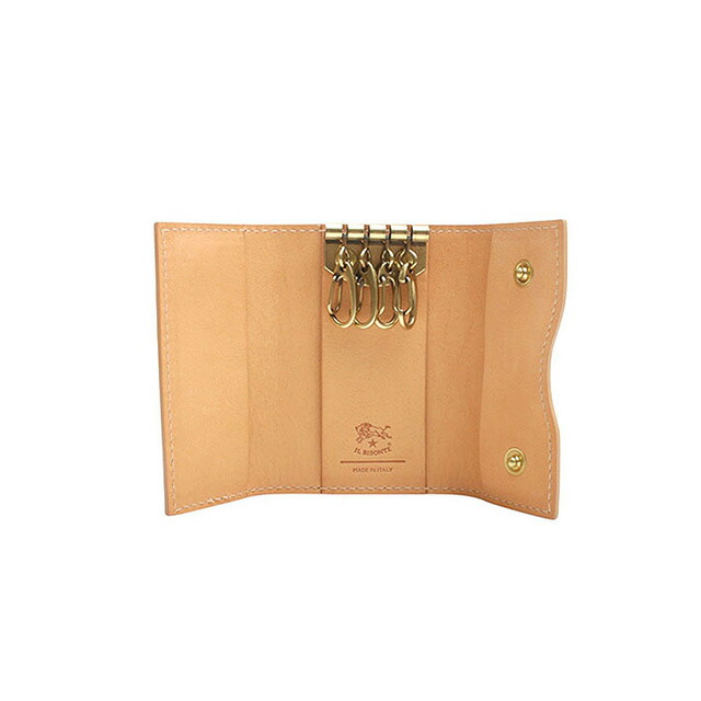 イルビゾンテ IL BISONTE OLIVETA KEY HOLDER キーケース SKH144-PV0001-NA106B メンズ レディース 本革 レザー ベージュ ブランド