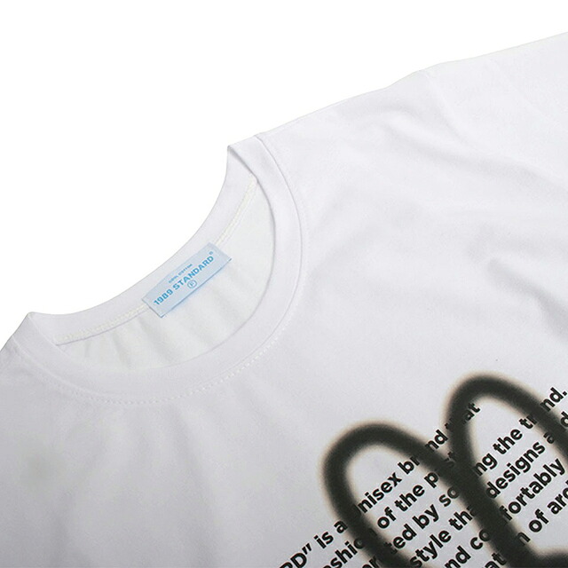 1989スタンダード 1989 STANDARD Tシャツ SWSSTD-0034-WHITE レディース ホワイト BW FLOWER Slim fit Tシャツ Women's Slim Fit Short-Sleeved Tシャツ ブランド
