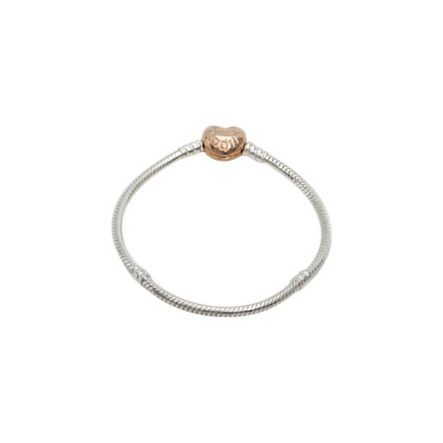 パンドラ PANDORA PANDORA Moments Heart & Snake Chain Bracelet ブレスレット 580719-17 レディース シルバー ブランド