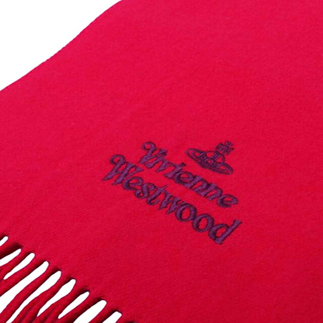 ヴィヴィアンウエストウッド VIVIENNE WESTWOOD マフラー 25-W00Q7-H401 レディース メンズ レッド マフラー ブランド