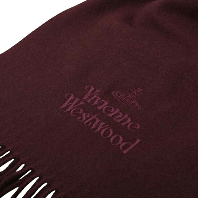ヴィヴィアンウエストウッド VIVIENNE WESTWOOD マフラー 25-W00Q7-I401 レディース メンズ ボルドー マフラー ブランド