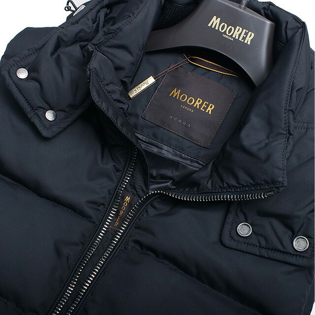 ムーレー MOORER FIRE-WK ダウンベスト MOUGI200307-FIRE-BLU-50 メンズ ブルー ダウンジャケット ブランド