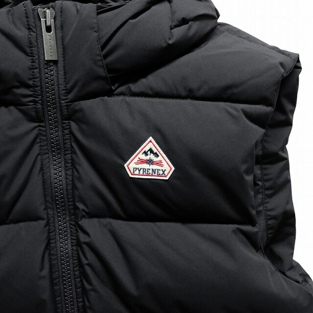 ピレネックス PYRENEX SPOUTNIC MINI RIPSTOP VEST ダウンベスト HMY021-BLACK-XL メンズ ダウンジャケット ブランド