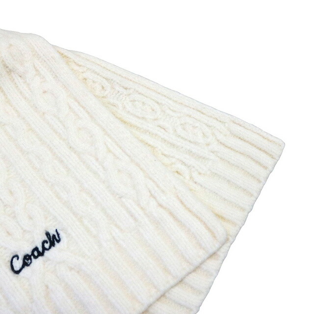 コーチ COACH EMBROIDRED CABLE KNIT MUFFLER マフラー CCL89-CHK ユニセックス マフラー ブランド