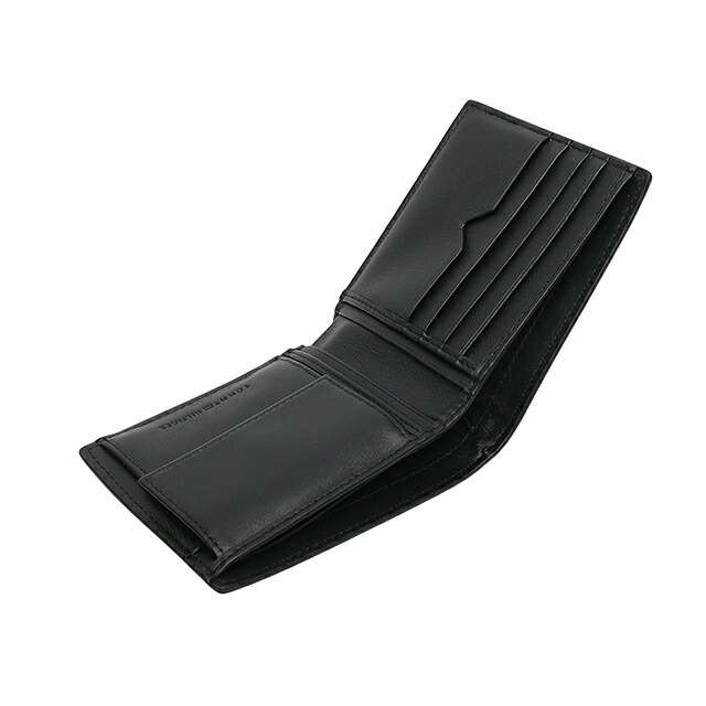 トミーヒルフィガー TOMMY HILFIGER TH CORP CC AND COIN 二つ折り財布 AM0AM12782BDS-BLACK メンズ ブランド ウォレット 高級 おしゃれ プレゼント 実用的