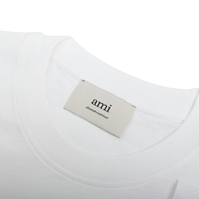 アミパリス AMI PARIS Ami de Coeur パーマネントコレクション Tシャツ BFUTS035-100-XS ユニセックス ホワイト Tシャツ ブランド