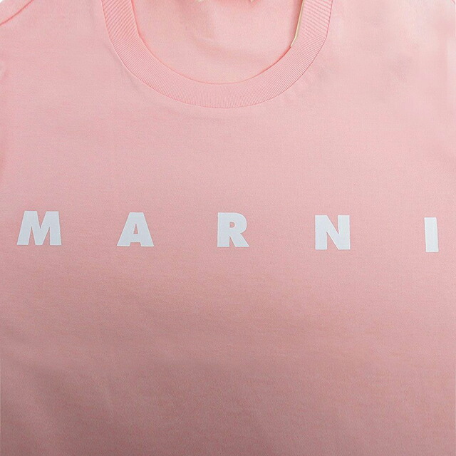 マルニ MARNI Tシャツ ロゴ コットン クルーネックT マルニキッズ MT290F-M01601-M00RF-0M351-14Y レディース ピンク Tシャツ ブランド