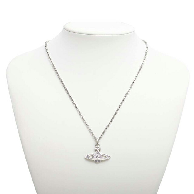 ヴィヴィアンウエストウッド VIVIENNE WESTWOOD MINI BAS RELIEF ネックレス 63020086-02P491 レディース シルバー バイオレット クリスタル ブランド