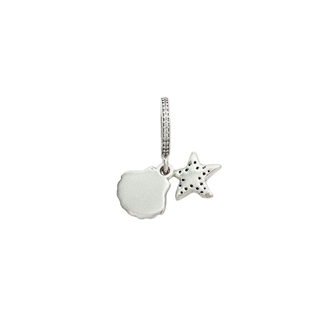 パンドラ PANDORA Moments Starfish & Sea Shell Dangle Charm チャーム 792076czf レディース グリーン ミント系 ブランド