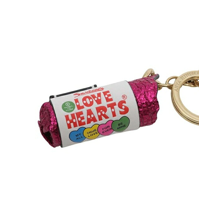 アニヤハインドマーチ キーホルダー ANYA HINDMARCH Love Hearts チャーム 162821 ユニセックス Optic White(ホワイト) ブランド バッグチャーム 高級 おしゃれ プレゼント 実用的