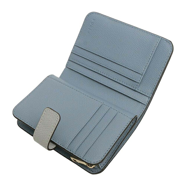 フルラ FURLA CAMELIA S COMPACT WALLETS 二つ折り財布 二折財布 wp00315-are000-4351s レディース ライトブルー×ブルー ブランド ウォレット 高級 おしゃれ プレゼント 実用的