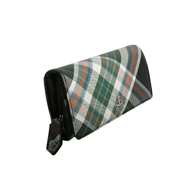 ヴィヴィアンウエストウッド VIVIENNE WESTWOOD CLASSIC LONG WALLET 長財布 51060025-s0012-derby-tartan-green レディース O102 DERBY TARTAN GREEN タータン グリーン ブランド ウォレット 高級 おしゃれ プレゼント 実用的