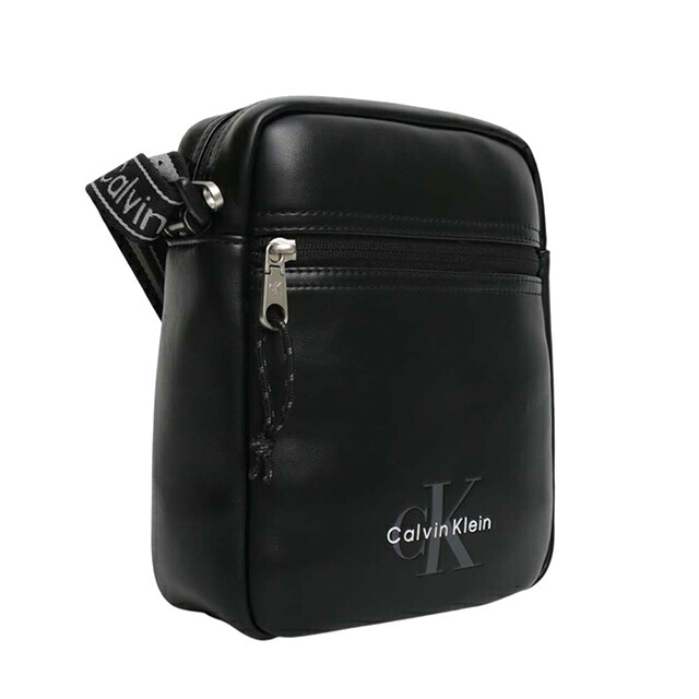 カルバンクライン CALVIN KLEIN BOLD LOGO WEBBING REPORTER ショルダーバッグ lv04d3418g-ub1 メンズ BLACK ブランド 斜めがけ ブランド 高級 おしゃれ プレゼント 男性 実用的 かっこいい