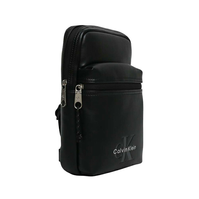カルバンクライン CALVIN KLEIN BOLD LOGO WEBBING SLING ショルダーバッグ lv04d3449g-ub1 メンズ BLACK ブランド 斜めがけ ブランド 高級 おしゃれ プレゼント 男性 実用的 かっこいい