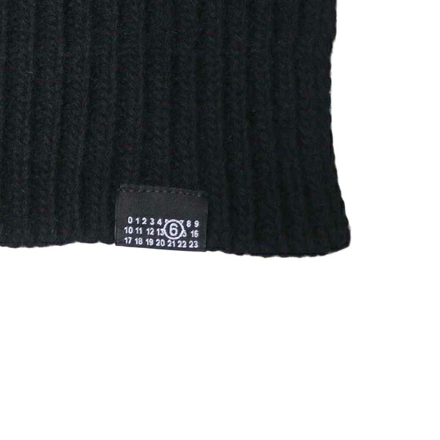 エムエムシックス MM6 Maison Margiela マフラー s52te0061-m13285-900 ユニセックス Black マフラー ブランド