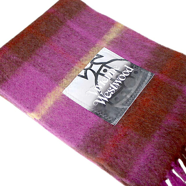 ヴィヴィアンウエストウッド VIVIENNE WESTWOOD CHUNKY SCARF マフラー 8103014F-W00ZJ-J401-FPP ユニセックスパープル マフラー ブランド