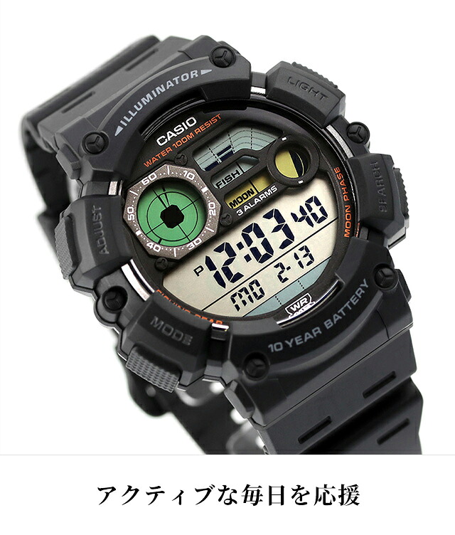 カシオ チープカシオ CASIO CASIO Collection SPORTS クォーツ 電池式 WS-1500H 海外モデル メンズ チプカシ 腕時計 ブランド デジタル ブラック 黒 選べるモデル おしゃれ 防水 小さい 軽い かわいい プレゼント 実用的